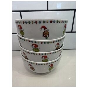 DR.SEUSS HOW THE GRINCH STOLE CHRISTMAS BOWLS SET OF 4 NEW 2025 MAX‎ TREE